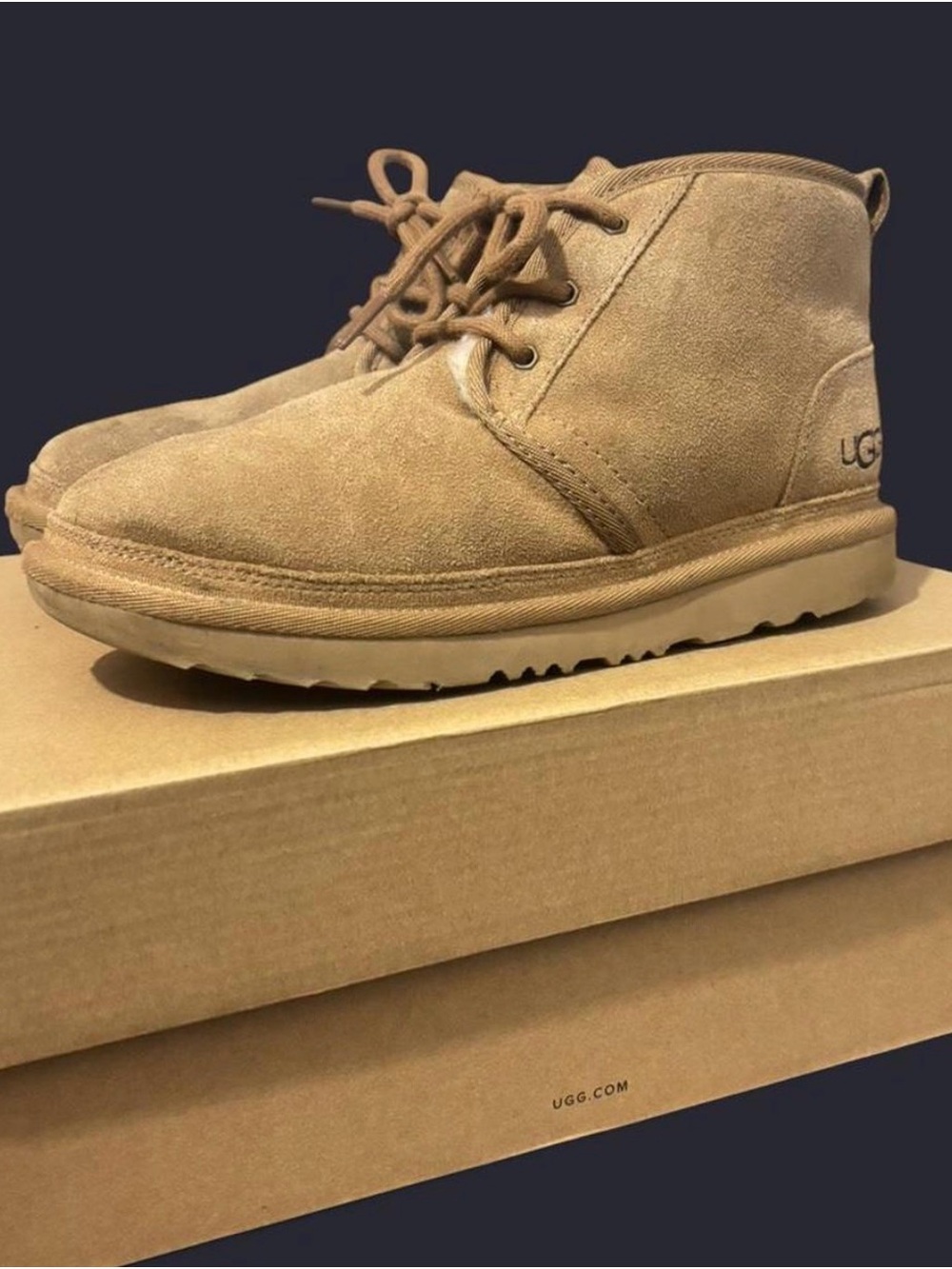 UGG Kids Chukka Suede Boots in Chestnut